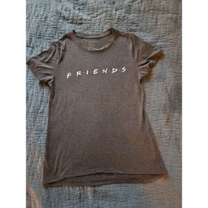 Friends short‎ sleeve t-shirt size M gray 65% polyester 35% rayon super soft top
